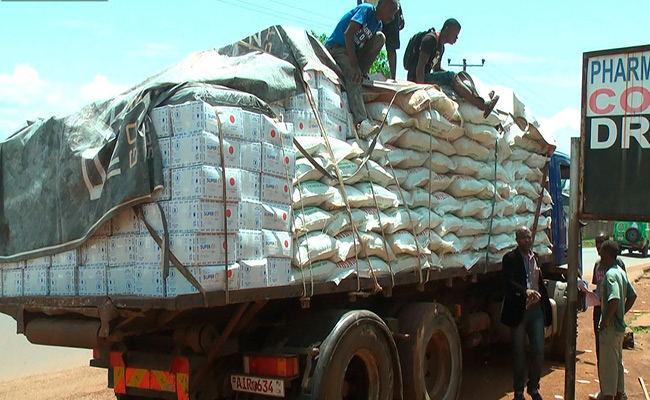Christian Aid food distribution