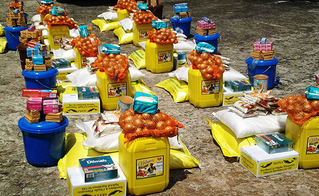 Christian Aid food distribution in Sierra Leone