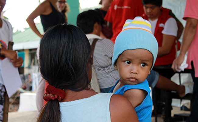 Angelito, only 14 months old, has been diagnosed with severe pneumonia