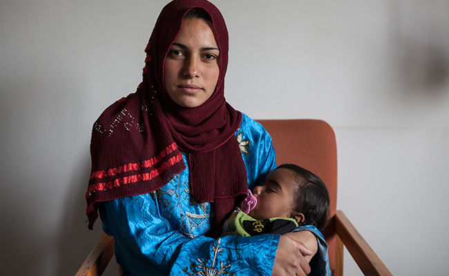 Um Asmar left Syria because of the violence
