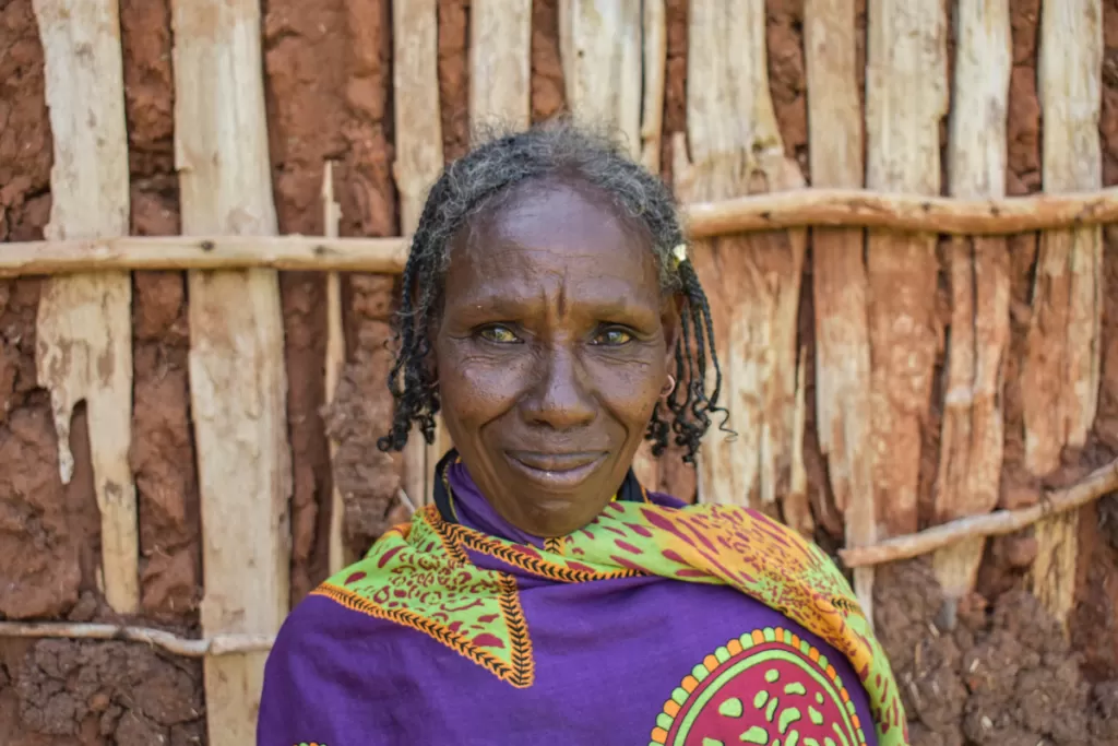 Elema received food in the first phase of the response to the 2017 drought in Borena, Oromia. 