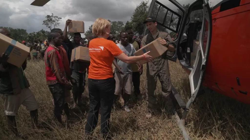 World Vision Australia’s CEO Claire Rogers in Beira, Mozambique which has been devastated by Cyclone Idai.