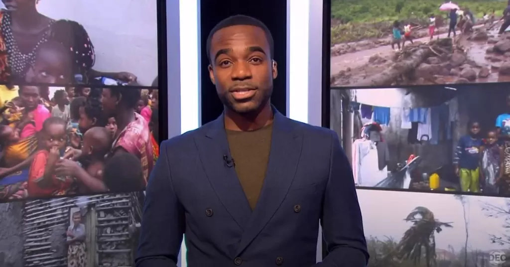 Ore Oduba presents the Cyclone Idai Appeal on the BBC