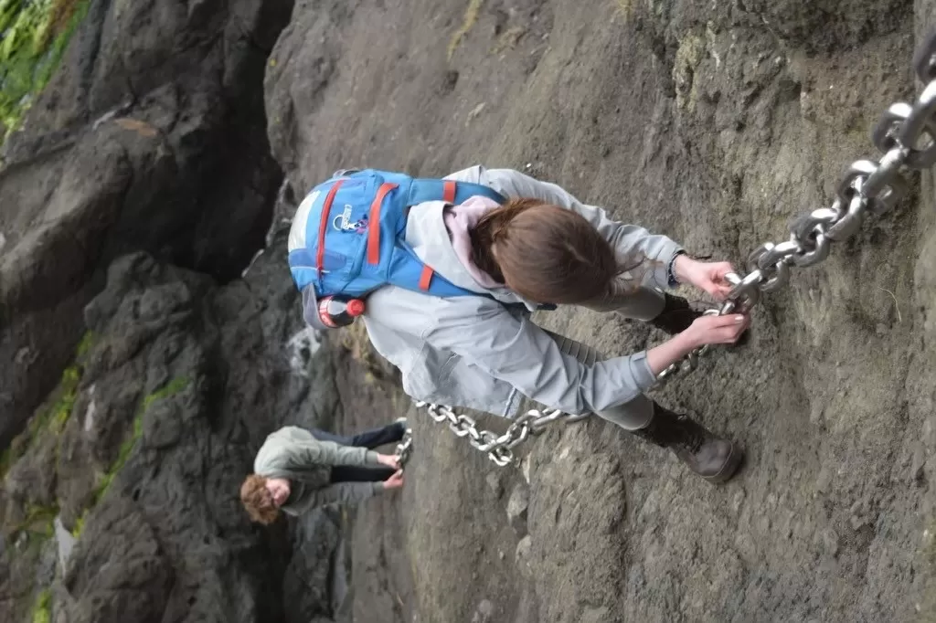 High School of Dundee children climbing to fundraise