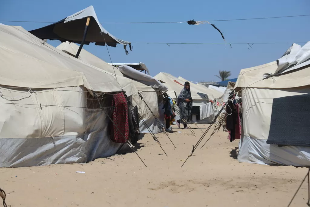 Tent camp in Gaza
