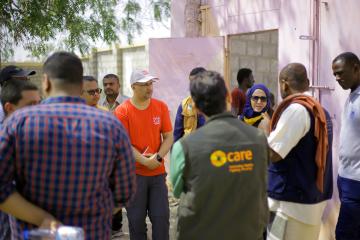 Aid workers from DEC charities meet in Yemen