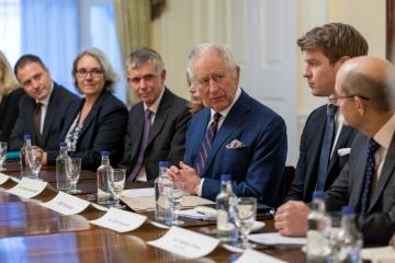 His Majesty The King meets with the DEC at Buckingham Palace