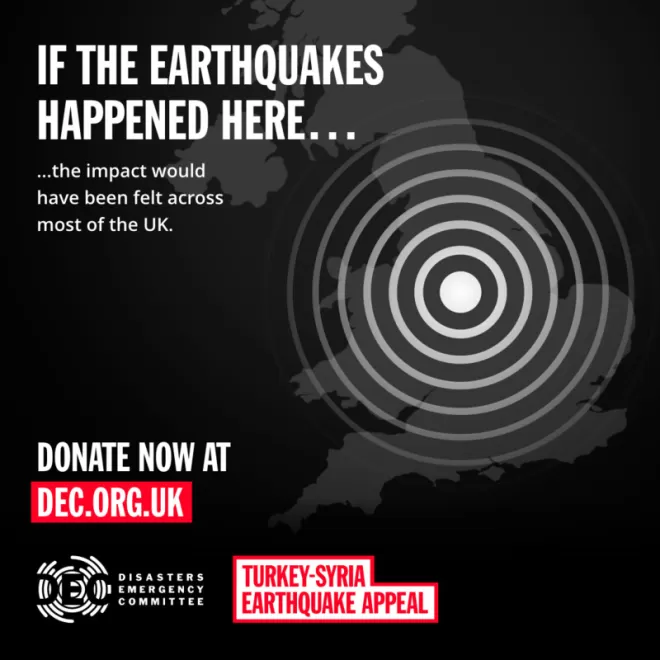 Turkish Syrian Earthquake UK Size