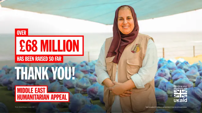 £69m raised for MEHA appeal graphic